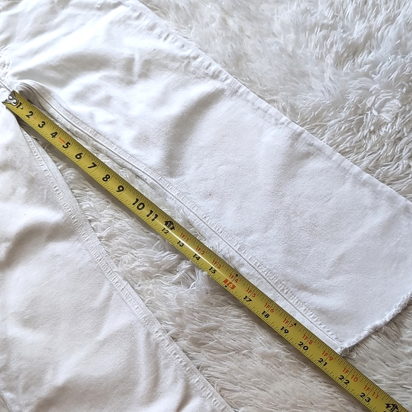 J. Crew White High Rise Crop Flare Jean Size 27 Petite - Picture 16 of 16